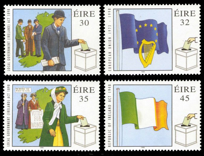 Ireland  - 1998 - Democracy   Set # 1137-1140