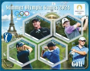 Stamps. Sports Golf  2022 year 1+1 sheets perforated Burkino Faso