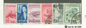 Ryukyu Islands #8-13 Used Single (Complete Set)