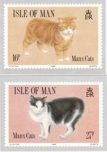 Isle of Man # 380-383, Manx Cats, Maxi Cards, Unused Mint