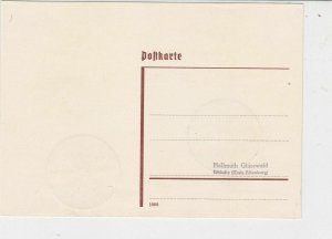 Germany 1936 Double Nordhausen1 Corn Wine Slogan Cancel Stamps Card Ref 24967