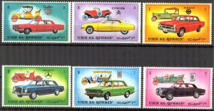 Umm al Qiwain 1972 Cars Ford Set of 6 MNH