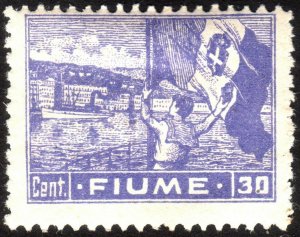 1919, Fiume 30c, MH, Sc 34