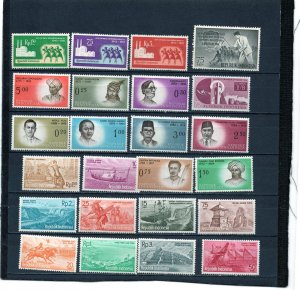 INDONESIA 1961 SET OF 24 STAMPS MNH