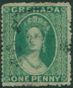 Grenada 1861 SG4 1d green QV wmk star FU