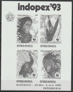 INDONESIA 1993 WWF SG MS 2090 MNH