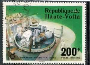 Upper Volta 1976 SPACE MARS VIKING OPERATION 1 value Perforated Fine Used VF