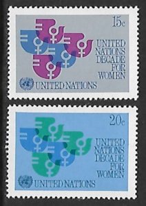 United Nations - N.Y. # 318-319 - Decade for Women - MNH.....{AL32}