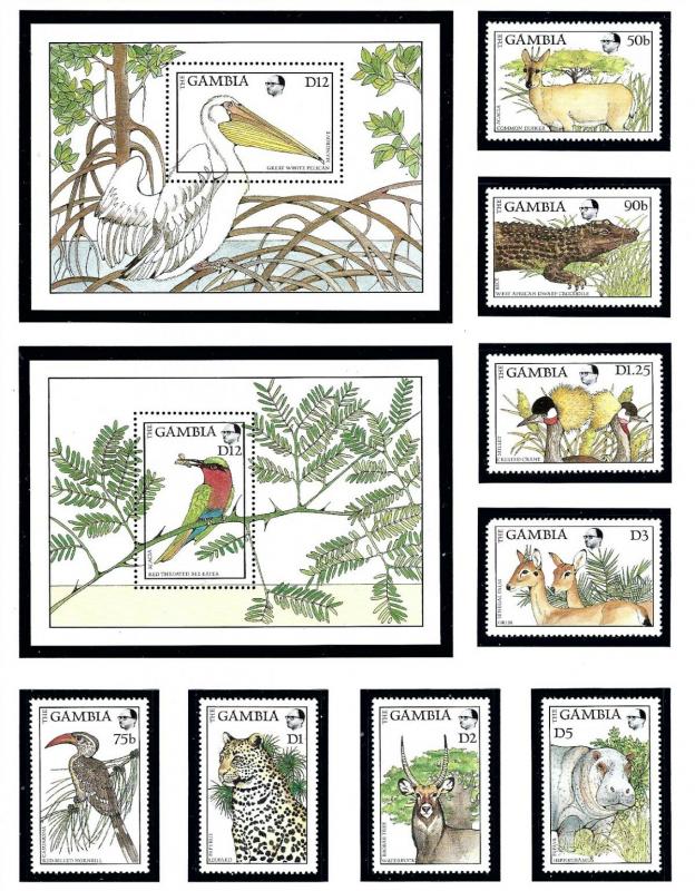 Gambia 719-28 MNH 1988 Wildlife