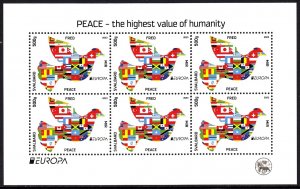 SVALBARD SPITSBERGEN 2023 EUROPA PEACE FLAGS BIRD MNH LOCAL STAMP