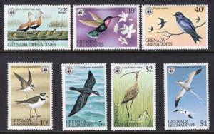 Grenada Grenadines 290-296 Birds MNH VF