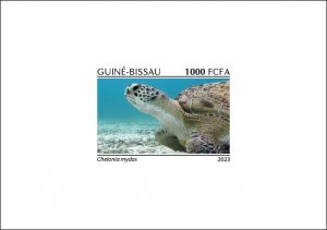 GUINEA BISSAU 2023 - DELUXE PROOF - REPTILES TURTLE TURTLES TURTLES - MNH-