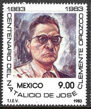 MEXICO Scott 1336 MNH** 1983 Orozco stamp