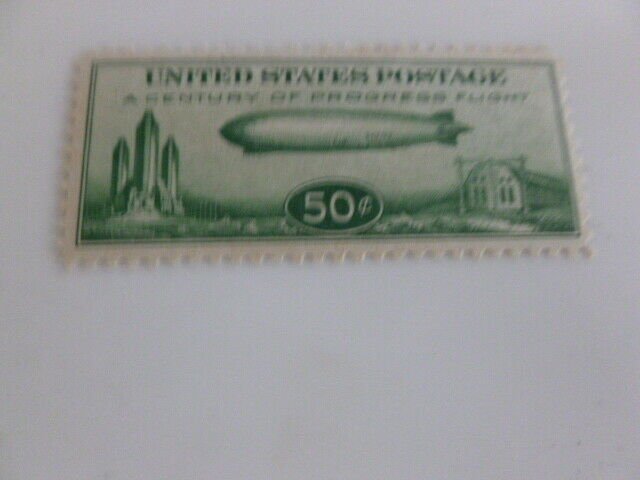 United States Scott C18 the 1933 CHICAGO  CENTURY OF PROGRESS ZEPPELIN AIRMAIL