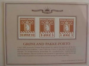 GREENLAND PO PAKKE-PORTO 2 CARDS 6 STAMPS