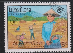 Laos 829 Harvesting Wheat 1987