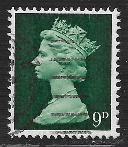 Great Britain #MH13 9p Queen Elizabeth II ~ Used