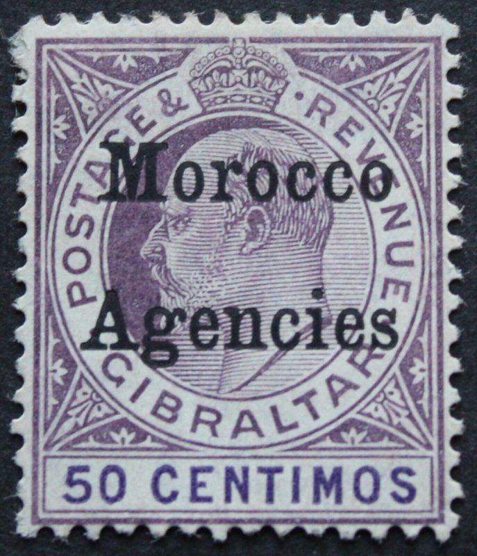 Morocco Agencies 1905 EVII Fifty Centimos SG 28 mint