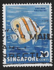 Singapore #58 20c Malayan Fish - Butterfly Fish