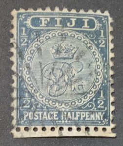 FIJI  1896 HALFPENNY SG86 USED .CAT £6.50