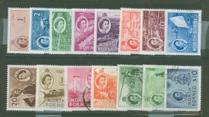 North Borneo #261-275 Unused Single (Complete Set)