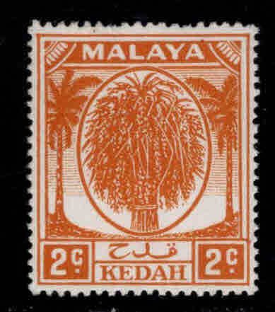 MALAYA Kedah Scott 62 MNH** 1952 Sheaf of Rice stamp