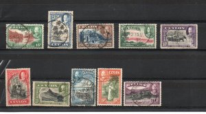 Ceylon 264-273 used
