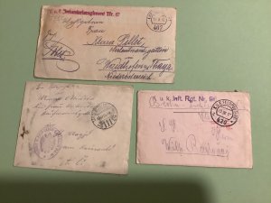Austria Hungarian WW1 military postal service 3 items & contents Ref A979
