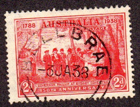 Australia, Scott # 163 used, 2018 CV = $ 0.45       Lot 200552 -09