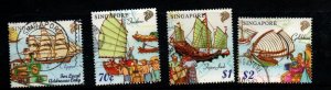 SINGAPORE SG980/3 1999 MARITIME HERITAGE  USED