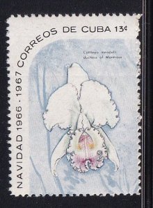 Cuba #1189  MNH 1966 Christmas 13c Cattleya