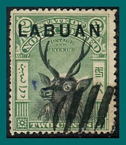 Labuan 1900 Sambar Stag, cancelled  #74,SG111