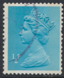 GB  Machin ½p X841 2 Phosphor bands  Used  SC#  MH22  see scan and details