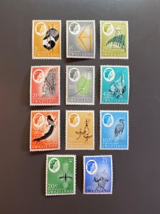 Swaziland 92-100,103-104 F-VF MH. Scott $ 10.10