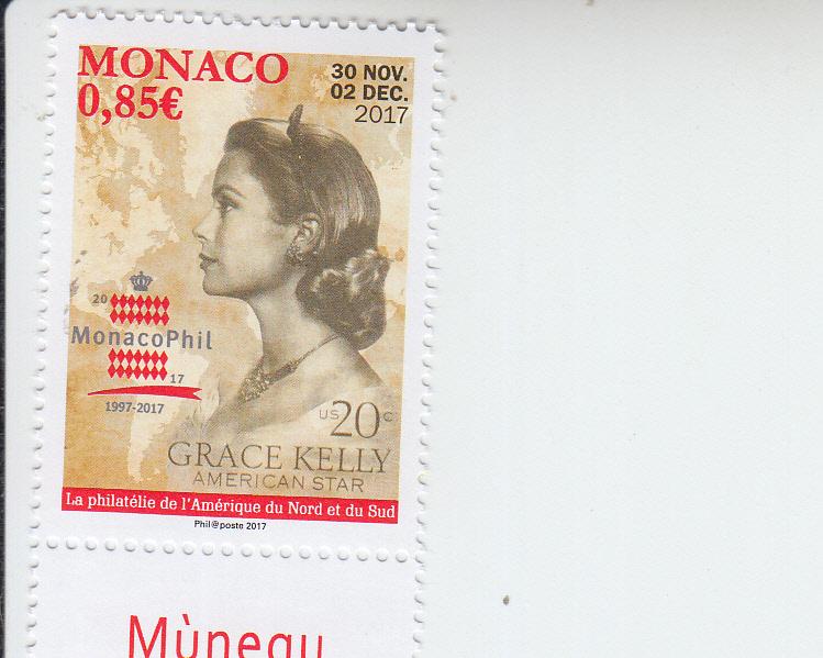 2017 Monaco Monacophil - Grace Kelly (Scott 2900) MNH