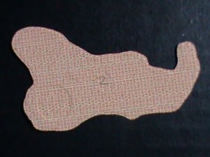 ​TONGA 1964 SC#C-9 GOLD REPLICA MAP SHAPE-CARMINE-3 SH 6 P-STAMP-MNH VERY FINE