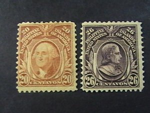 PHILIPPINES # 248 & 249-MINT/HINGED---SINGLES---1906