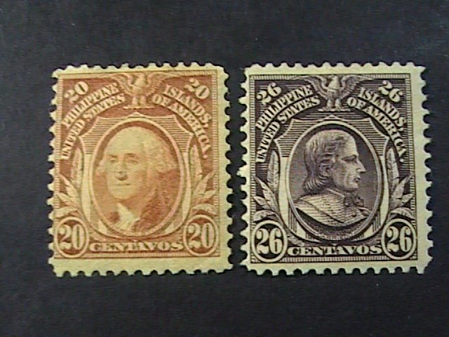 PHILIPPINES # 248 & 249-MINT/HINGED---SINGLES---1906