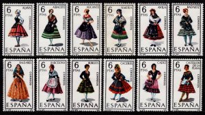 Spain 1967 Provincial Costumes, Set [Unused]