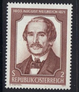 Austria  #899  MNH  1971  August Neilreich