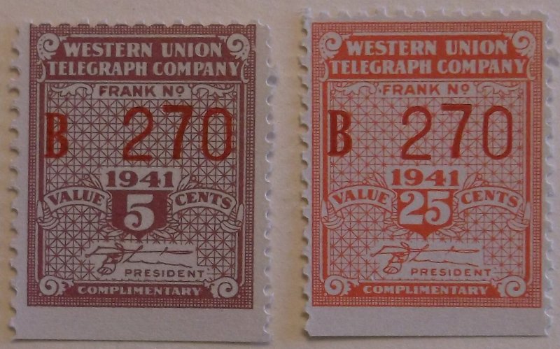 United States Telegraph 16T104-5 MNH