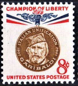 SC#1169 8¢ Champion of Liberty: Giuseppe Garibaldi (1960) MNH