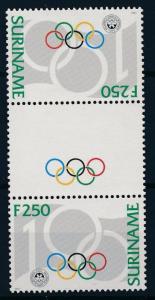 [63225] Suriname 1994 100 Years of Olympic Committee Gutter Pair  MNH