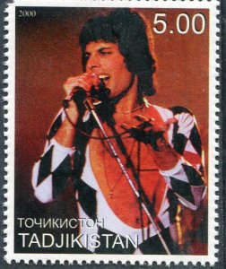 Tajikistan 2000 FREDDIE MERCURY 1 value Perforated Mint (NH)