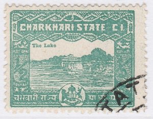 1931 INDIAN STATES CHARKHARI 1/2a Used Stamp A29P29F40325-