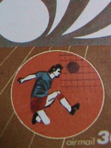 ​SCOTLAND-STAFFA STAMP-1974-WORLD CUP SOCCER-MUNICH'74-CTO FULL-SHEET VF