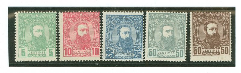 Belgian Congo #6-10 Unused Single