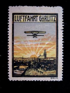 GERMANY - POSTAL HISTORY - GORLITZ FLIGHT POSTCARD