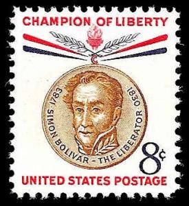 # 1111 MINT NEVER HINGED SIMON BOLIVAR