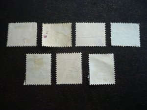 Stamps - Netherlands - Scott#55-56,59-60,62,65-66 - Used Part Set of 7 Stamps